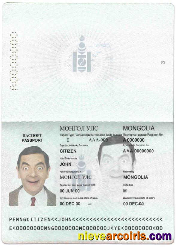 Mongolia passport